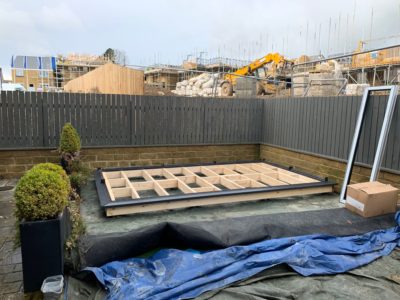 Leicester Garden Room Used As Hair Dresser In Mid Construction